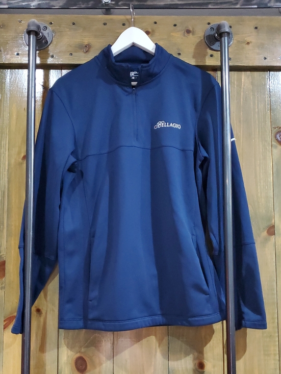 Nike Jackets & Blazers - Bellagio Navy Quarter-Zip Pullover NikeGolf Sporty Athleisure Las Vegas Casino